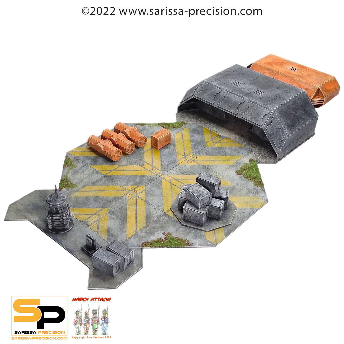 Sarissa Precision S144 Lambda Sector - Landing Pad & Dock Set 1